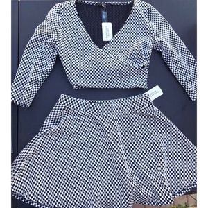 Checker Skirt Set